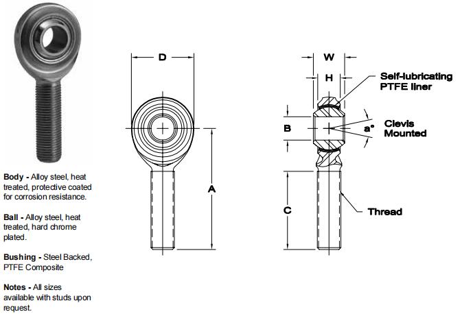AURORAVCAM-8關(guān)節(jié)軸承圖紙